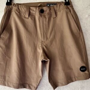 RVCA Triangle Hybrid Chino Drawstring Shorts Water Activity Performance  Size 28